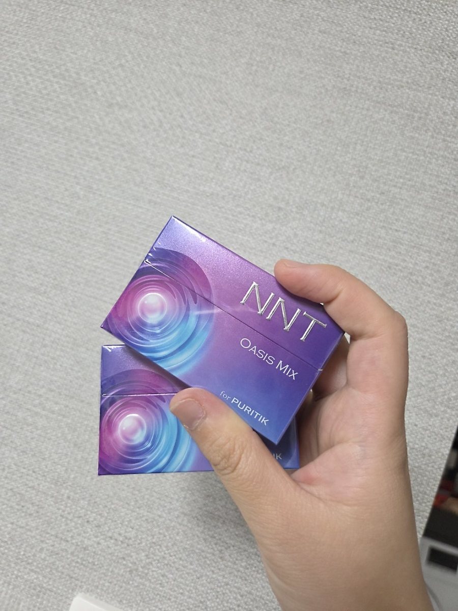 엔엔티 NNT 무니코틴 궐련형 스틱과 퓨리틱 기기 조합