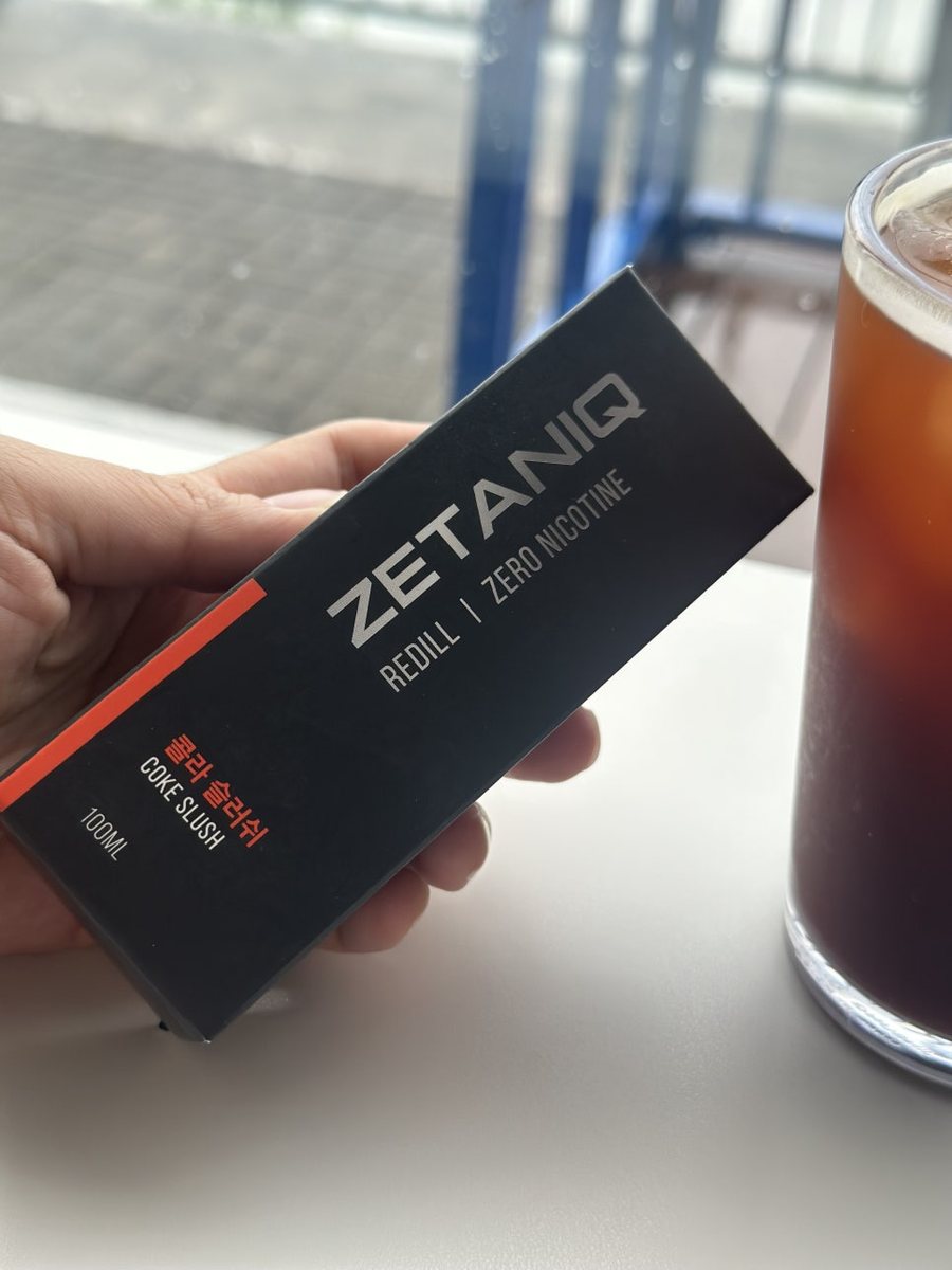 제타닉 콜라 슬러쉬 무니코틴 입호흡 액상 100ml 제로 니코틴 패키지