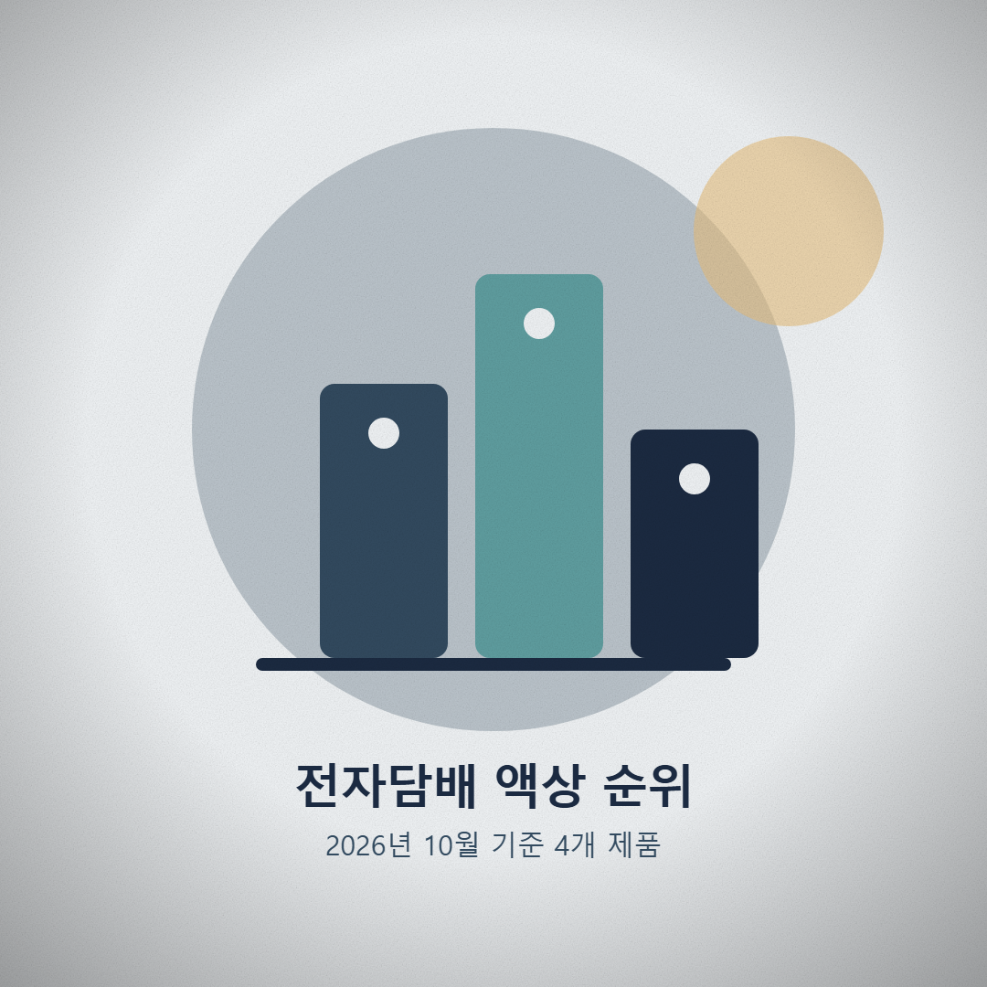 병에 든 것과 카트리지에 든 것, 넣는 방식으로 나눠 본 전자담배 액상 선호순위